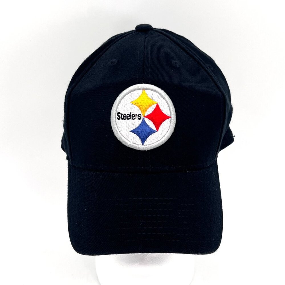 Pittsburgh Steelers Onfield Reebok NFL Cap Hat L/XL Black Embroidered Patch Logo